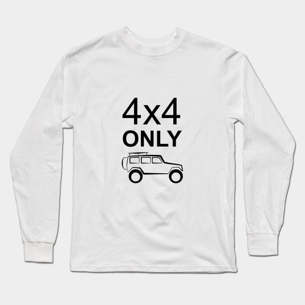 4x4 only (light) Long Sleeve T-Shirt by MikeDrago